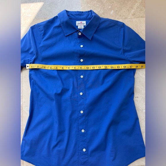J. Crew Haberdashery cobalt Blue Cotton Blend Shirt, 3/4 sleeves Size S ( 4) - Picture 13 of 14
